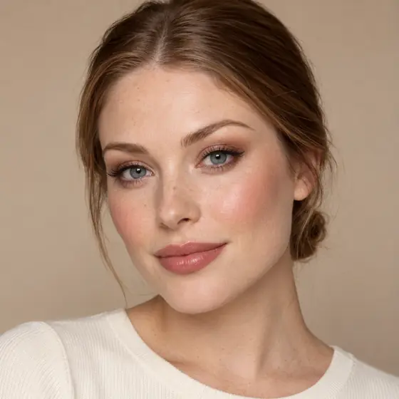 Model with fair, cool-toned skin